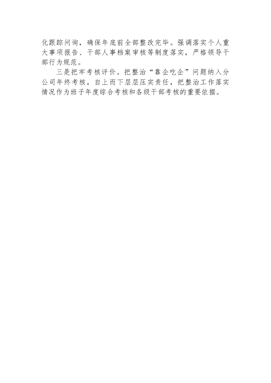 XXX公司“靠企吃企”监督情况报告.docx,第3页预览