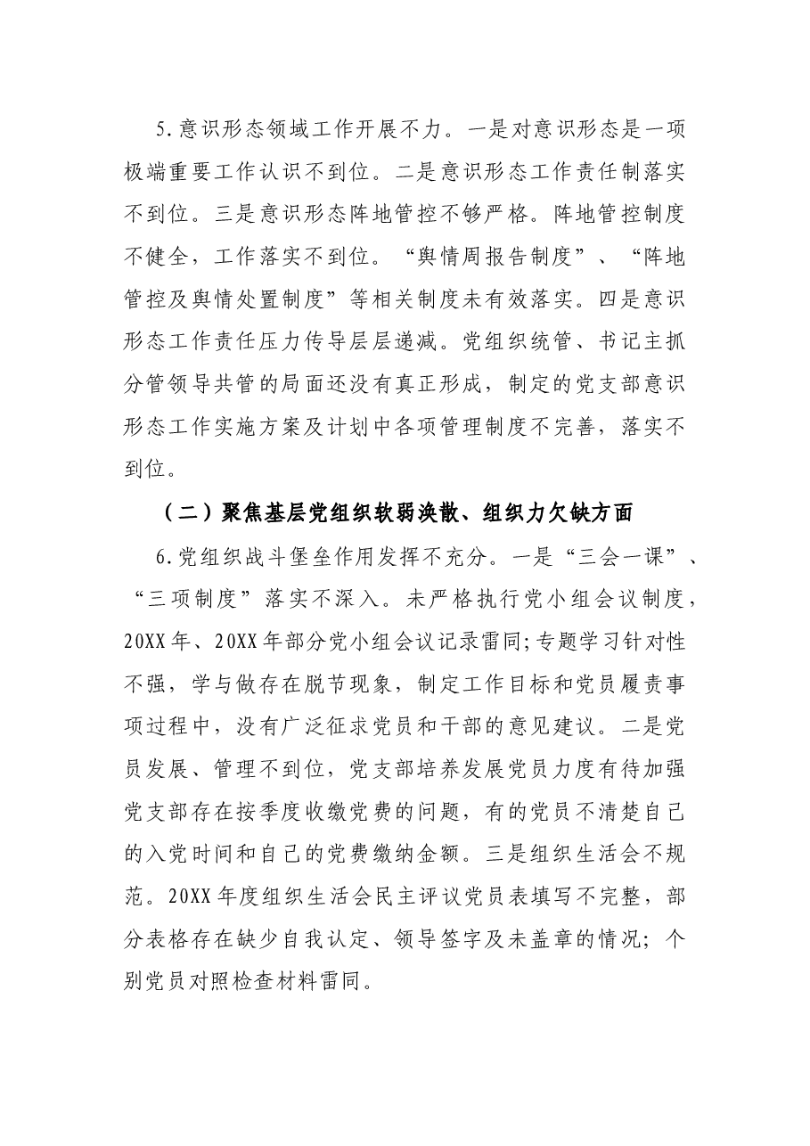 X区委第三巡察组关于巡察区人大常委会机关党组的情况报告.docx,第3页预览