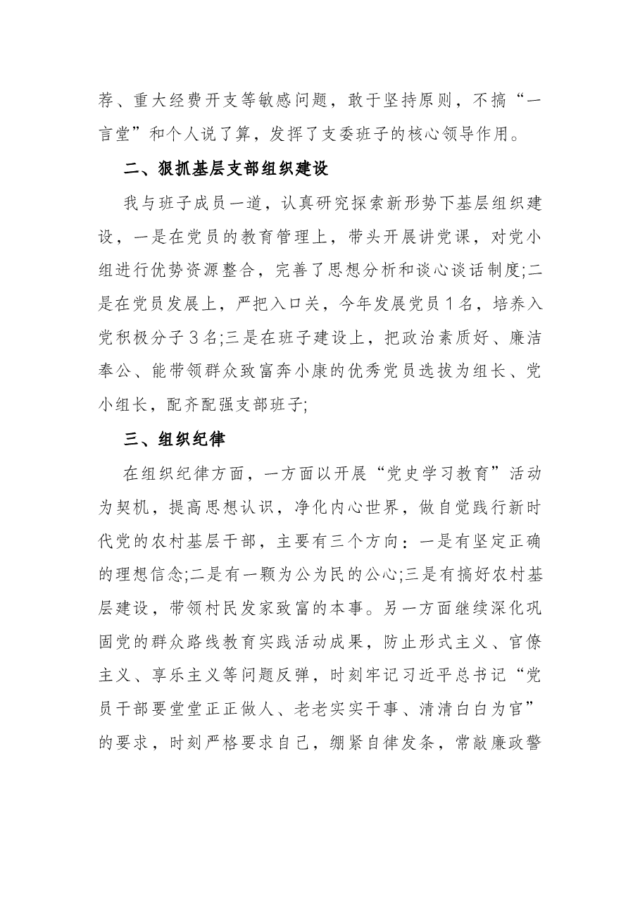 村党支部书记2021年抓基层党建工作述职报告.docx,第3页预览