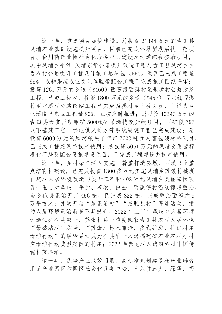 凤埔乡2023年政府工作报告.docx,第2页预览
