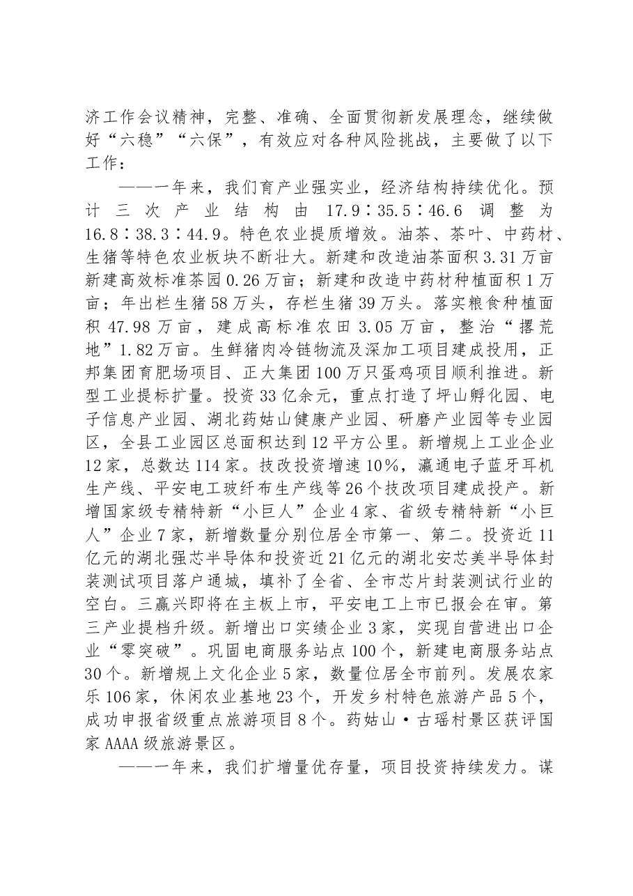 2023年通城县政府工作报告.docx,第3页预览