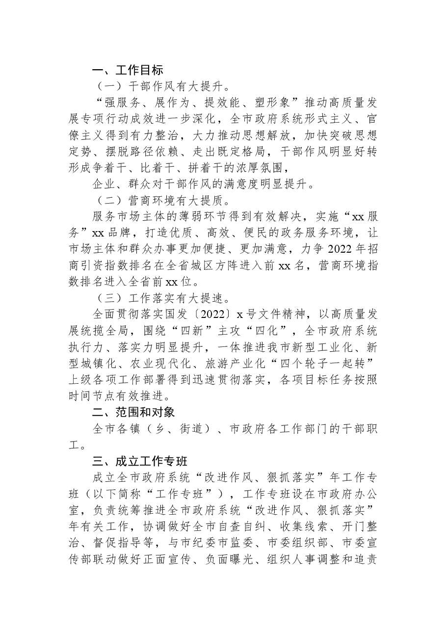 2022年兴“十风”治“十弊”干部作风专项整治工作情况报告.docx,第2页预览