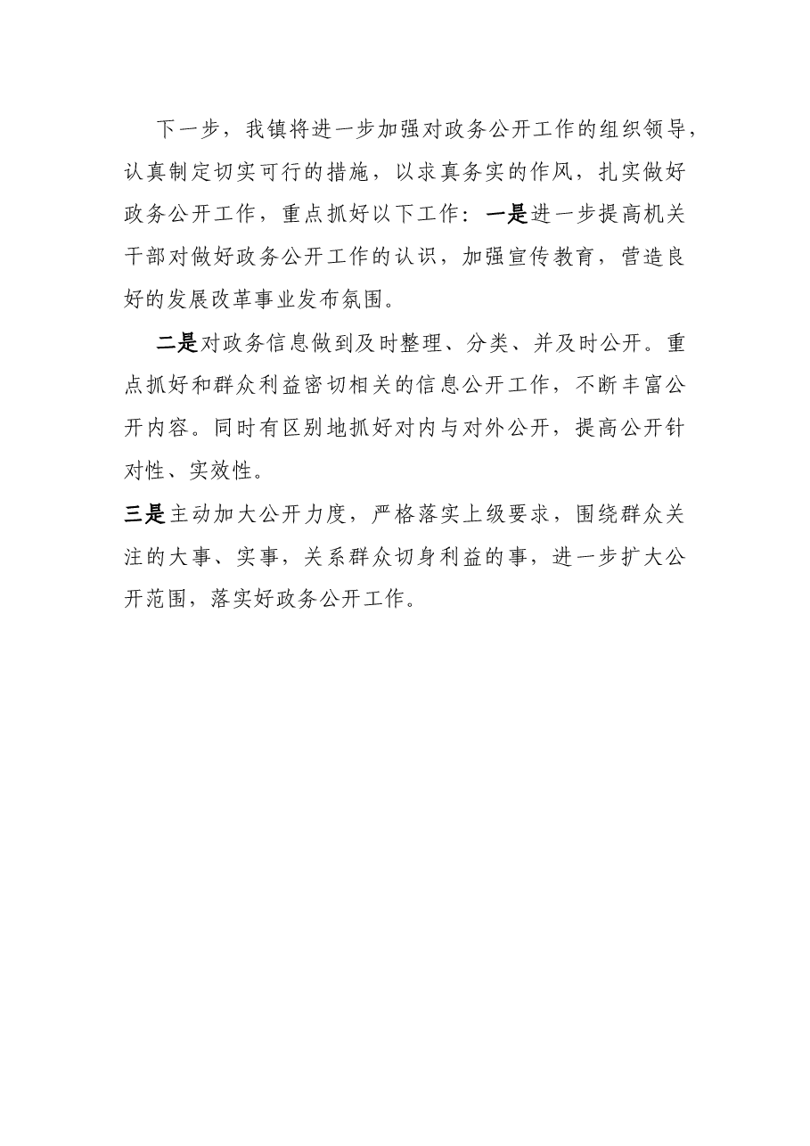 镇基层政务公开工作报告.docx，第3页预览