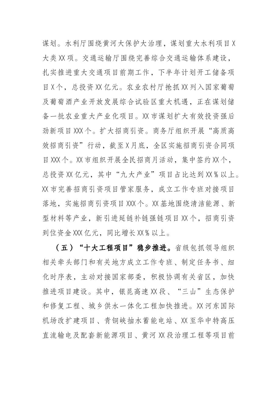 关于全区重大项目建设督查情况的报告.docx,第4页预览