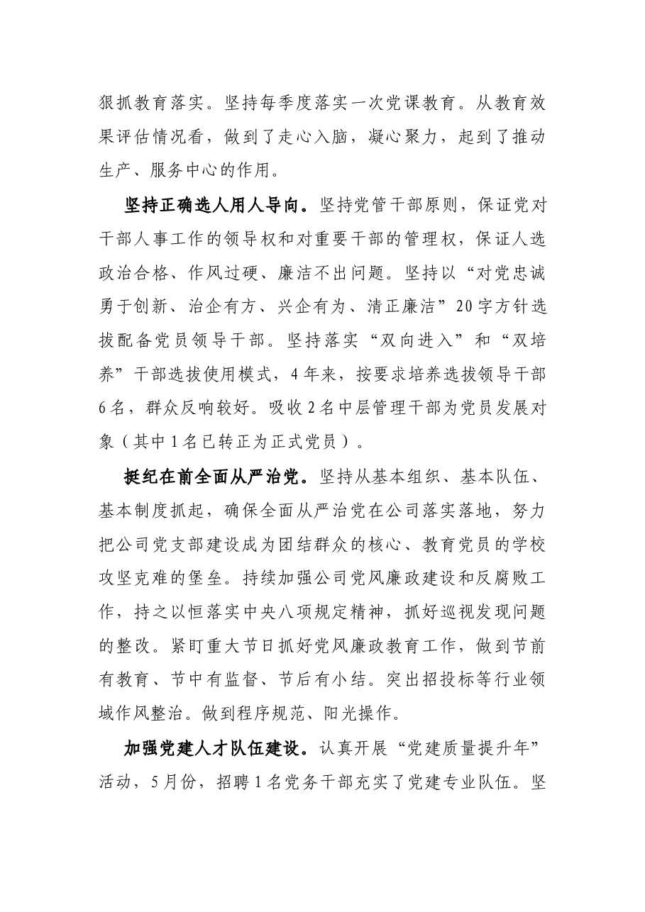 X公司党建工精神贯彻落实情况“回头看”自查情况报告.docx,第3页预览