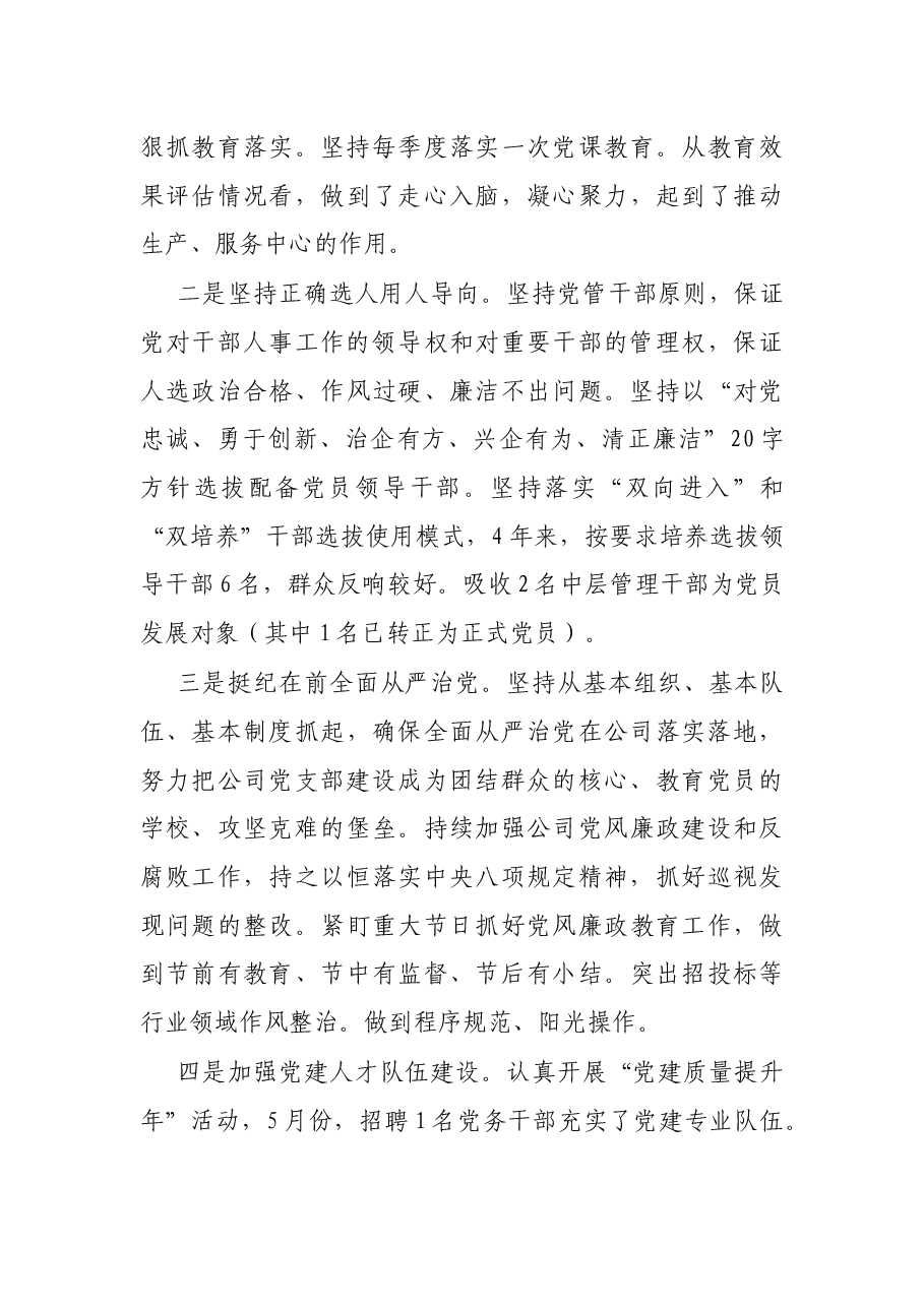 X公司党建工作会议精神贯彻落实情况“回头看”自查情况报告.docx,第3页预览