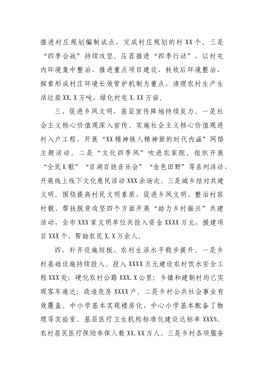 乡村振兴战略工作开展情况报告(乡镇).docx,第2页预览