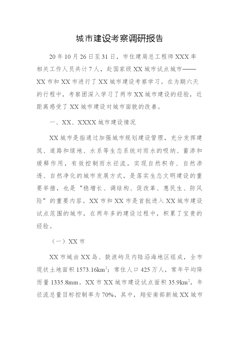 城市建设考察调研报告.docx,第1页预览