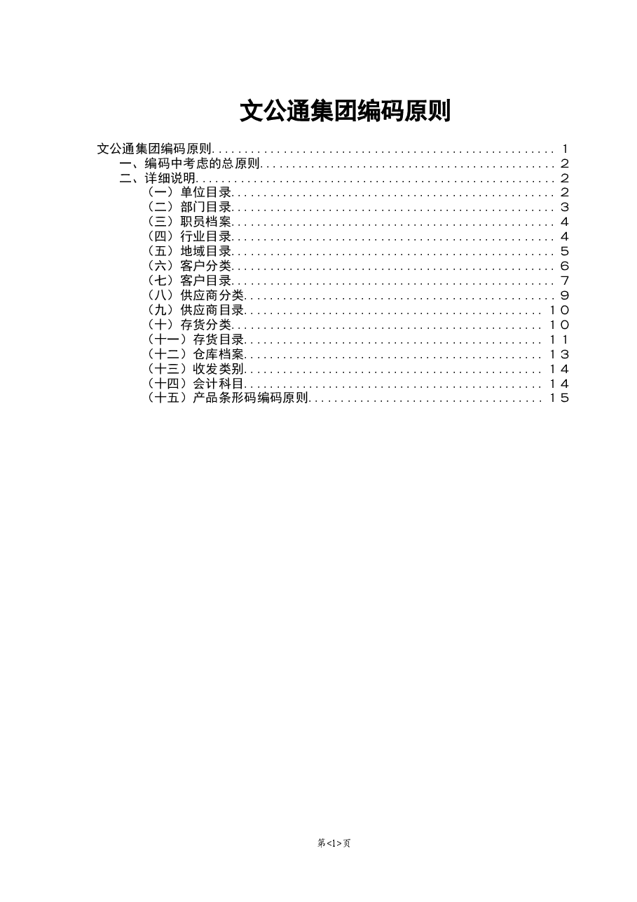 参考工具《集团编码原则》.doc,第1页预览