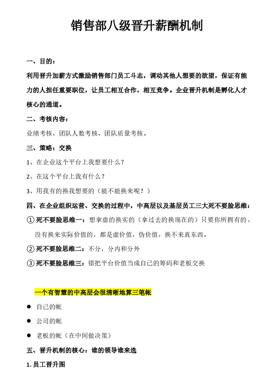 销售部八级晋升薪酬机制.docx，第1页预览