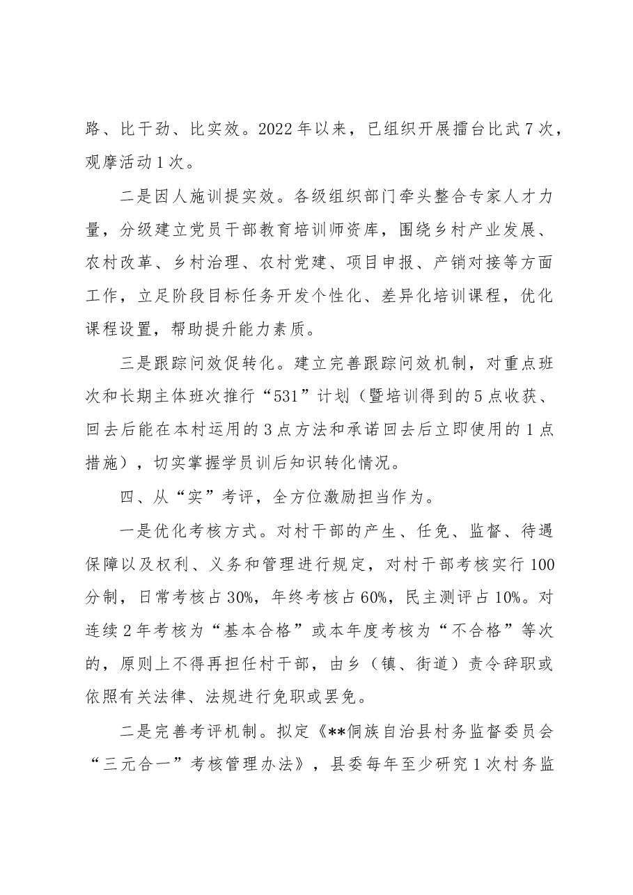 村级带头人队伍建设工作汇报.docx,第3页预览