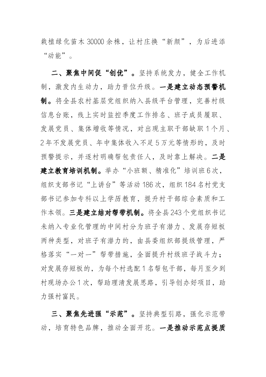 村级党组织“三年行动计划”工作汇报.docx,第2页预览