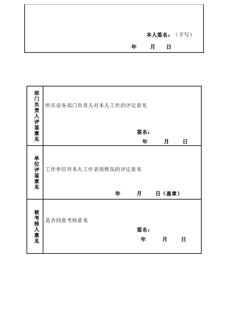 年度工作考核表.docx，第3页预览