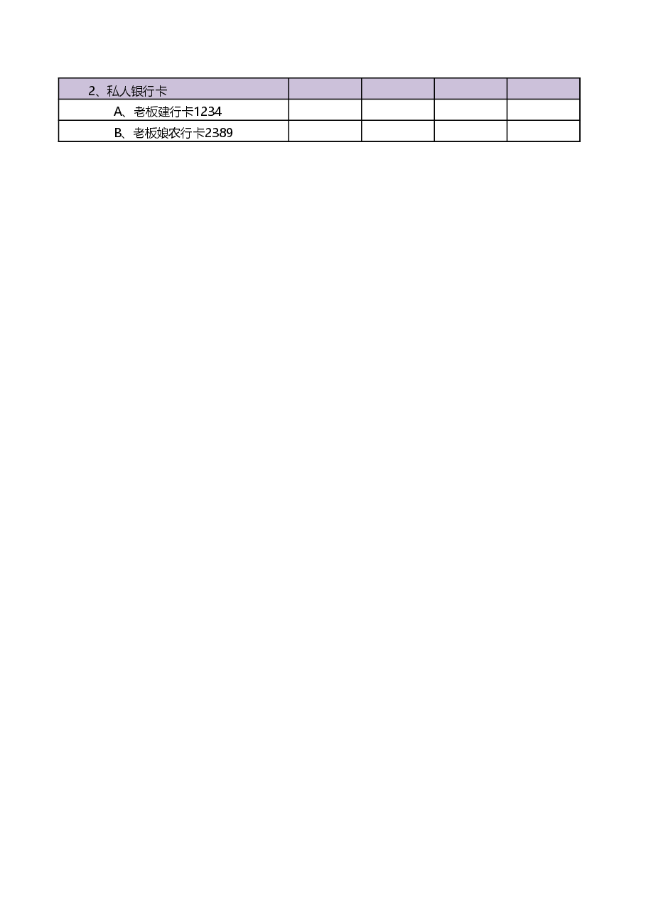 老板专用《现金流量表》.xlsx,第2页预览