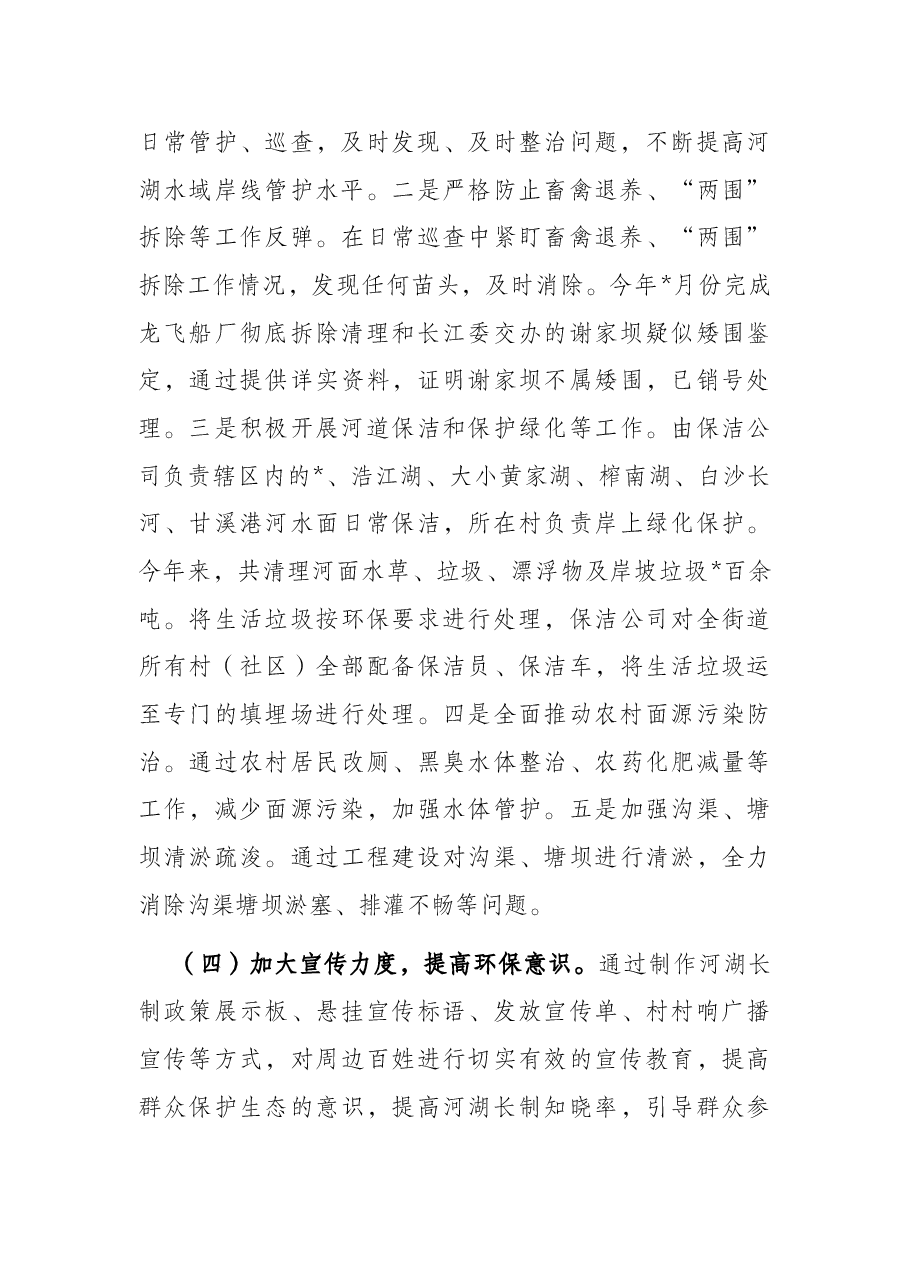 街道河(湖)长制工作汇报.docx,第3页预览
