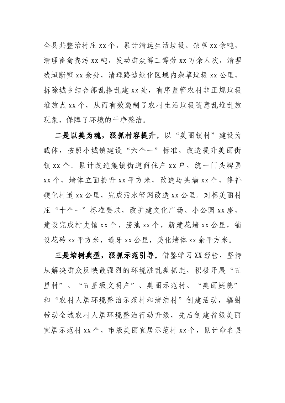 X县农村人居环境整治工作情况汇报.docx,第2页预览