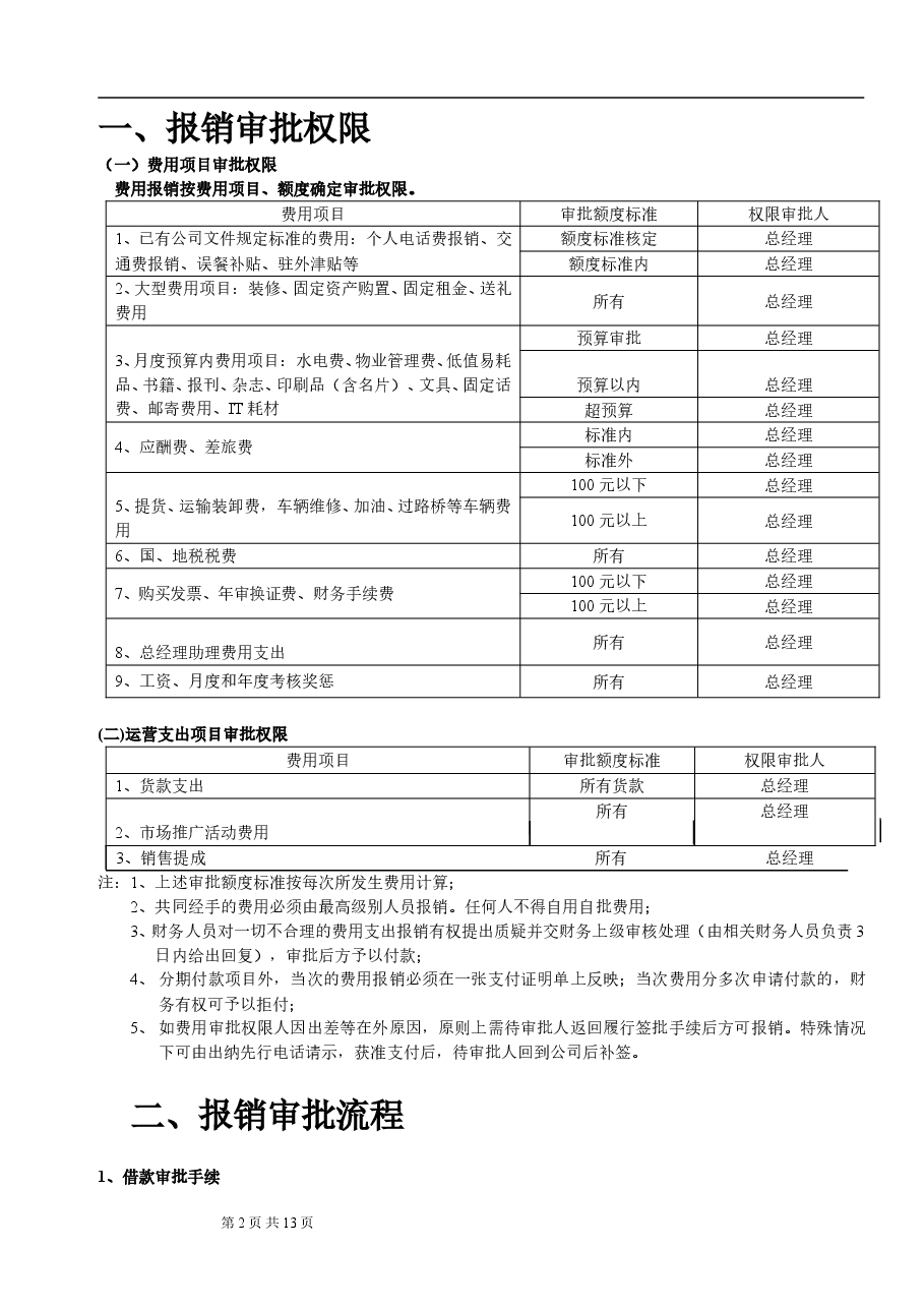 费用报销管理办法 (1).doc,第2页预览
