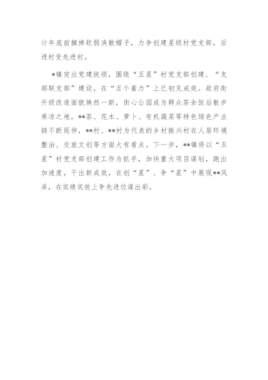 某镇“五星”党支部创建工作汇报.docx,第4页预览