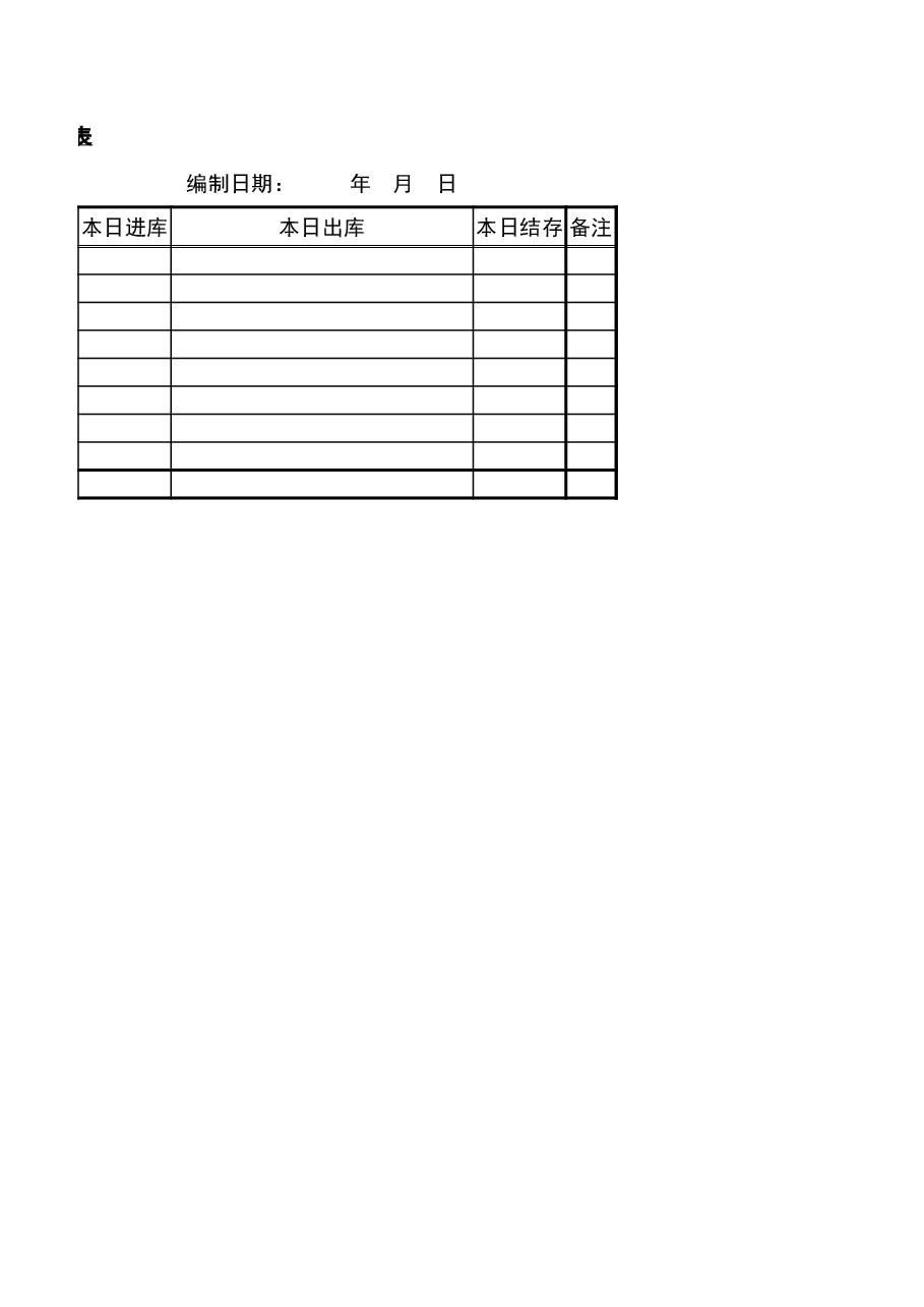 管理报表9-存货管理类报表.xlsx,第4页预览