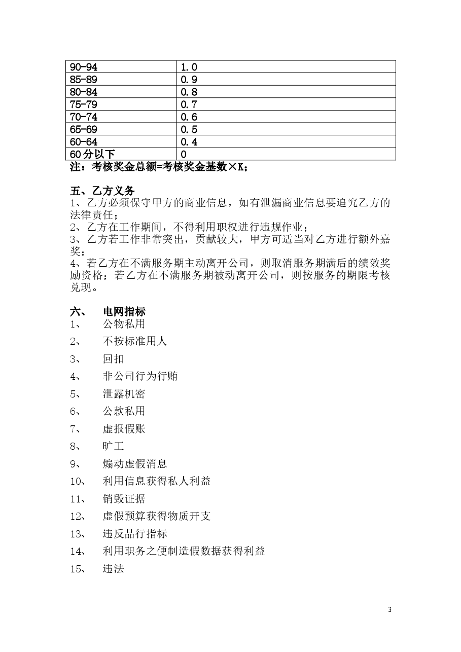 目标责任书模板.doc，第3页预览
