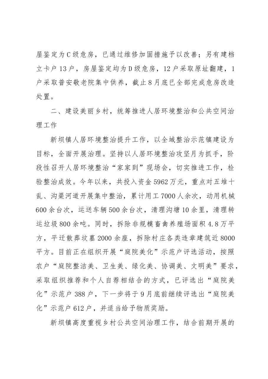新坝镇落实乡村振兴重点项目工作汇报.docx,第2页预览