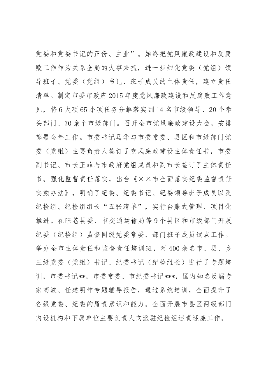 市党政领导班子履行党风廉政建设主体责任情况.docx,第2页预览