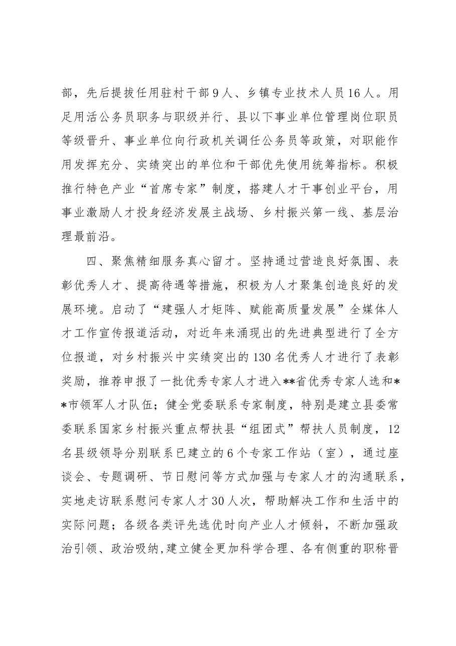 县人才振兴工作情况汇报.docx,第3页预览