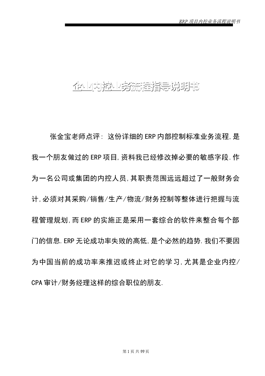 财税工具-大型集团内控及业务流程.doc,第1页预览