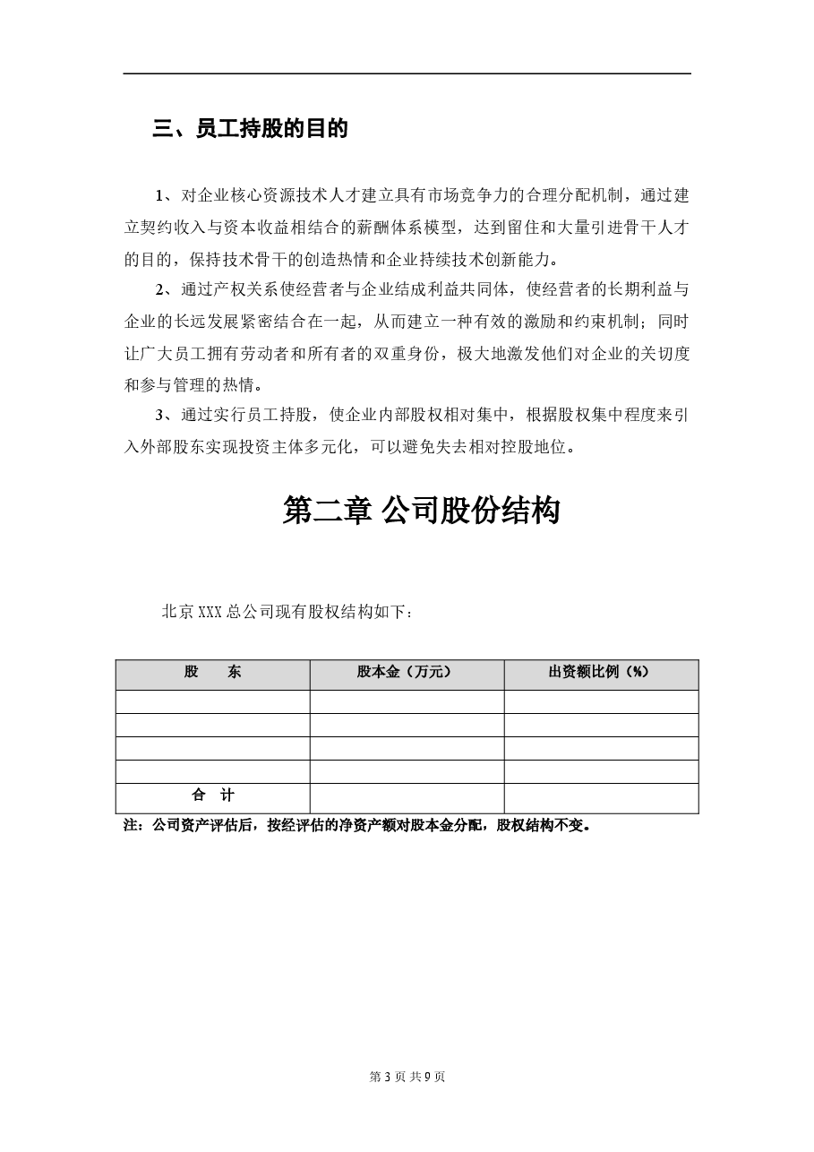 某公司员工持股方案设计.doc,第3页预览
