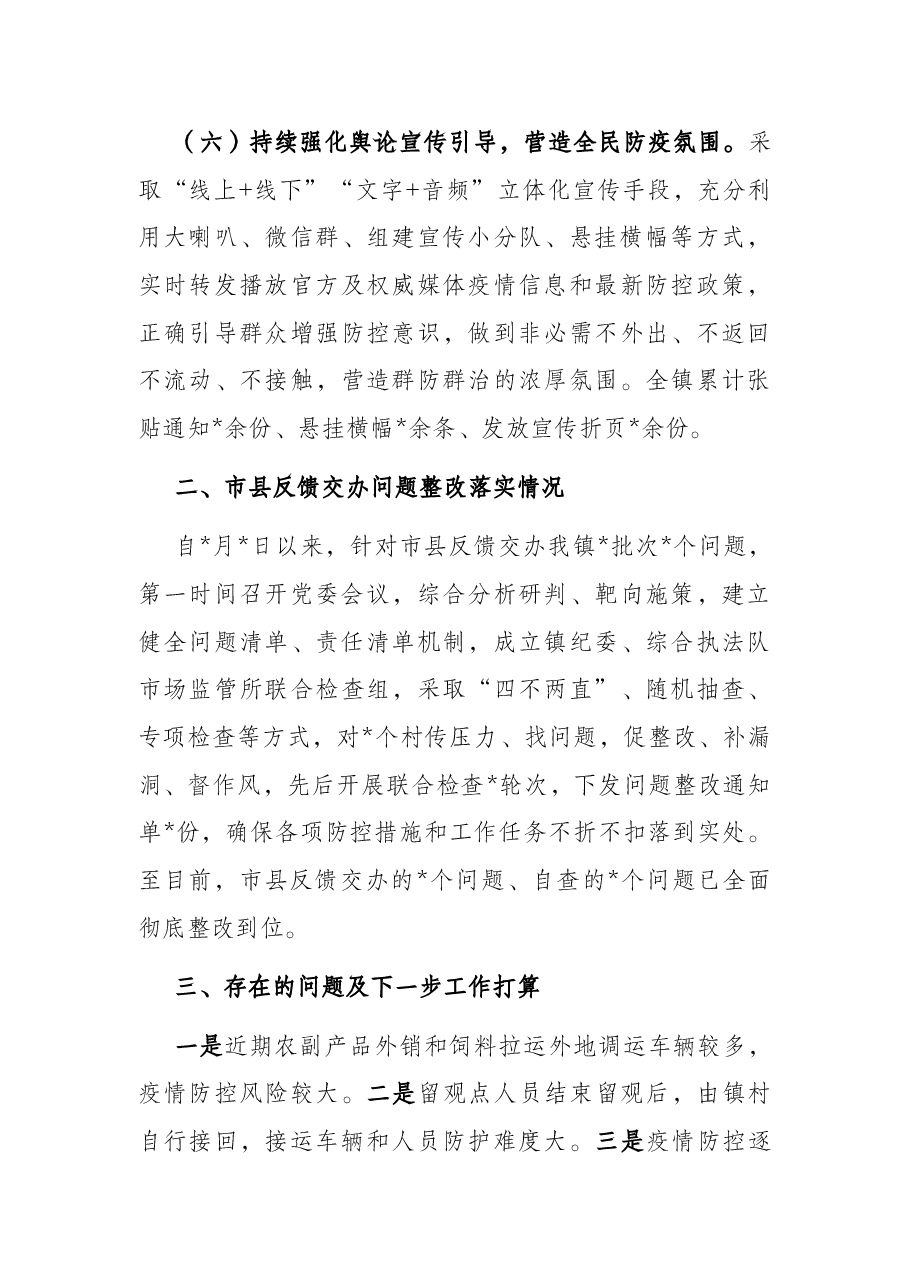 镇2022年新冠肺炎疫情防控工作汇报.docx,第4页预览