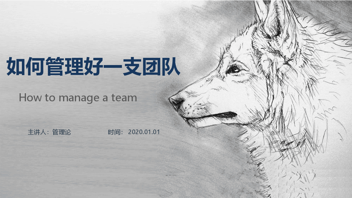 如何管理好一支团队.pptx，第1页预览