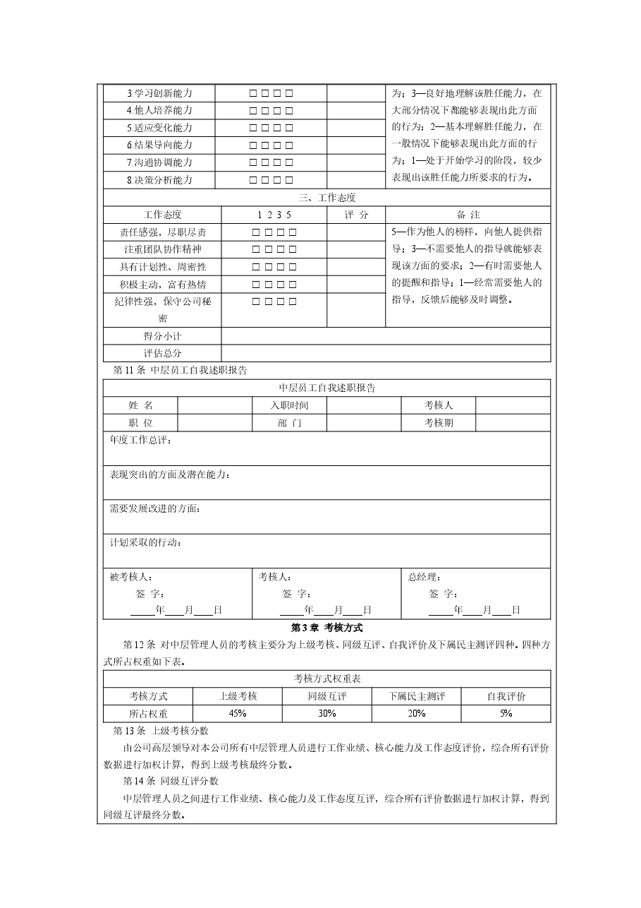 中高层人员绩效考核管理制度.doc,第2页预览