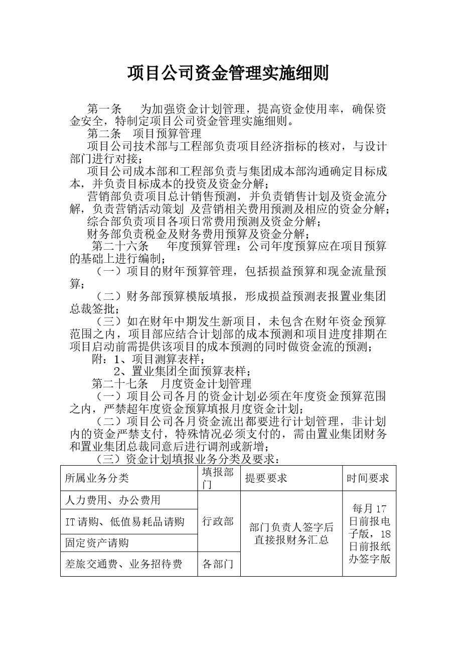 参考工具:项目公司资金管理实施细则.doc,第1页预览