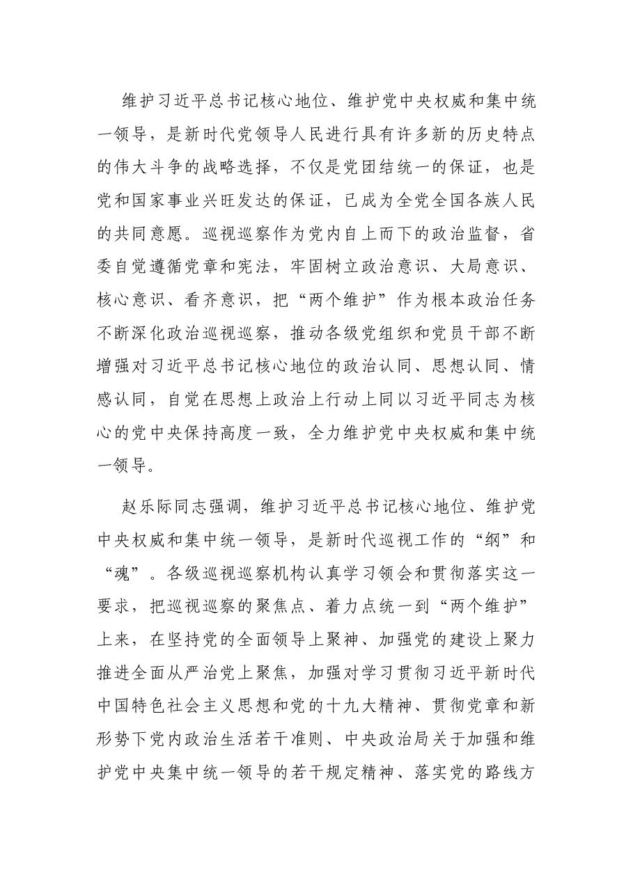 政治巡察专题党课讲稿:深化政治巡视 坚决落实“两个维护”.docx,第2页预览