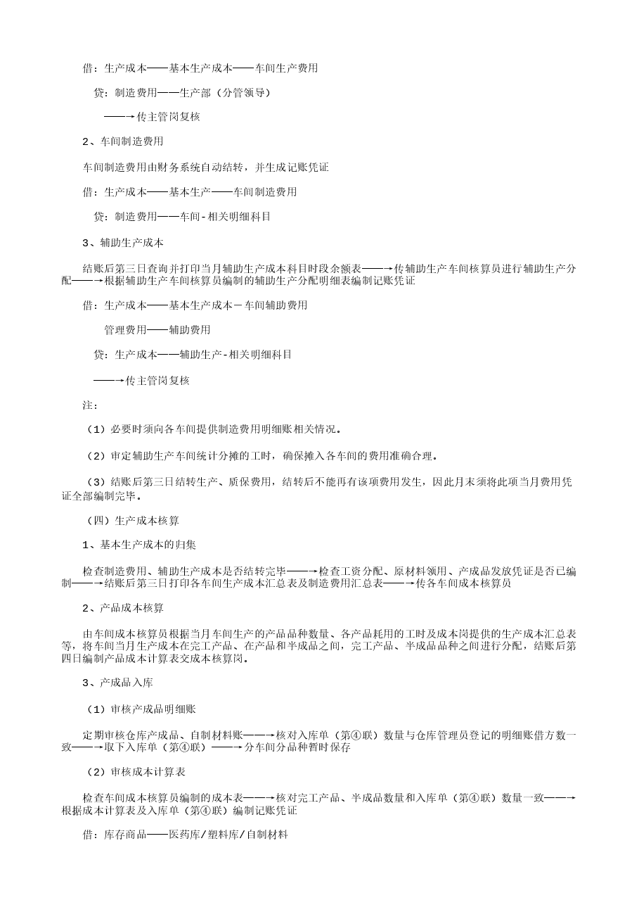 财税工具-成本核算岗工作流程.txt,第2页预览