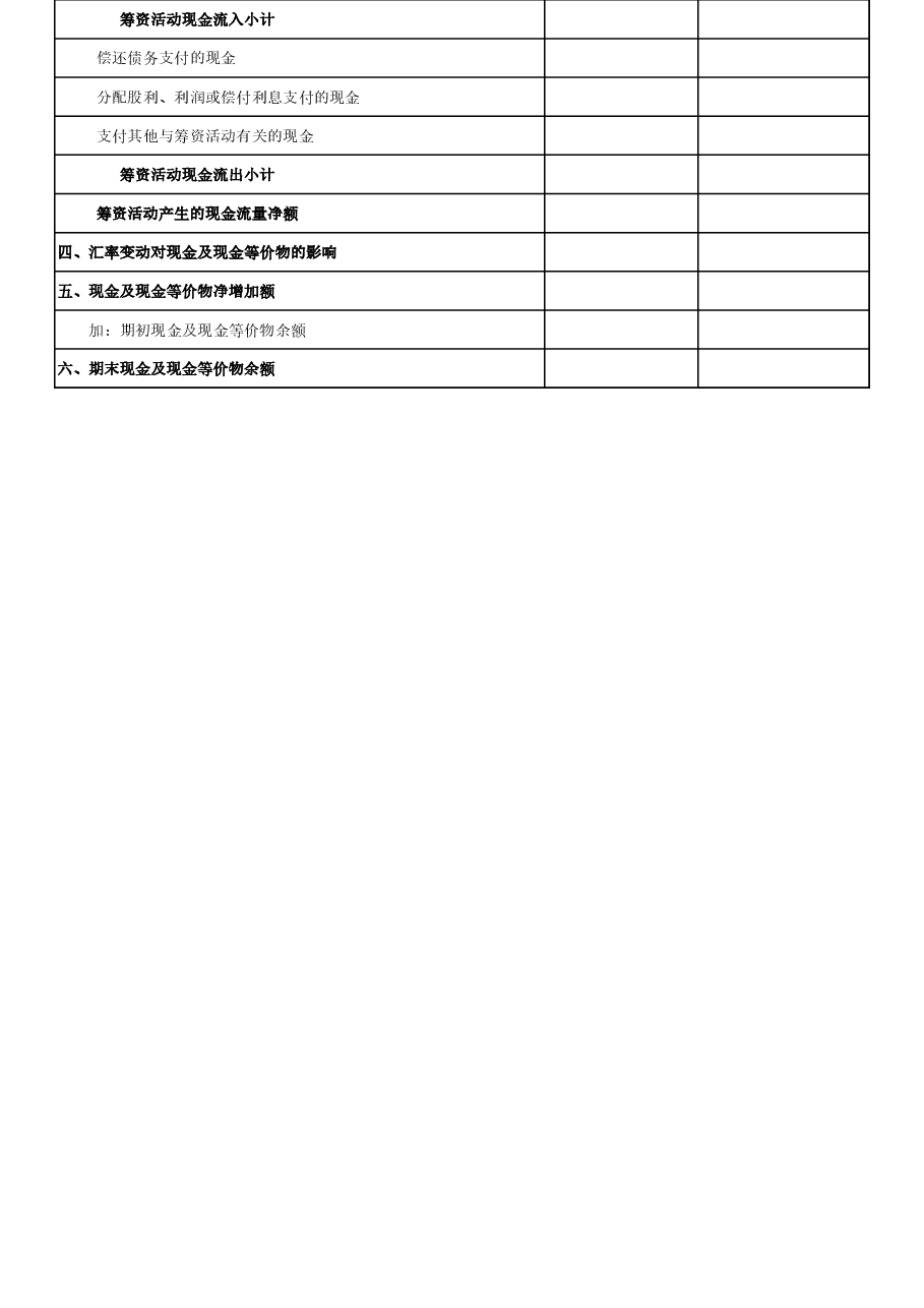 现金流量表.xls,第2页预览