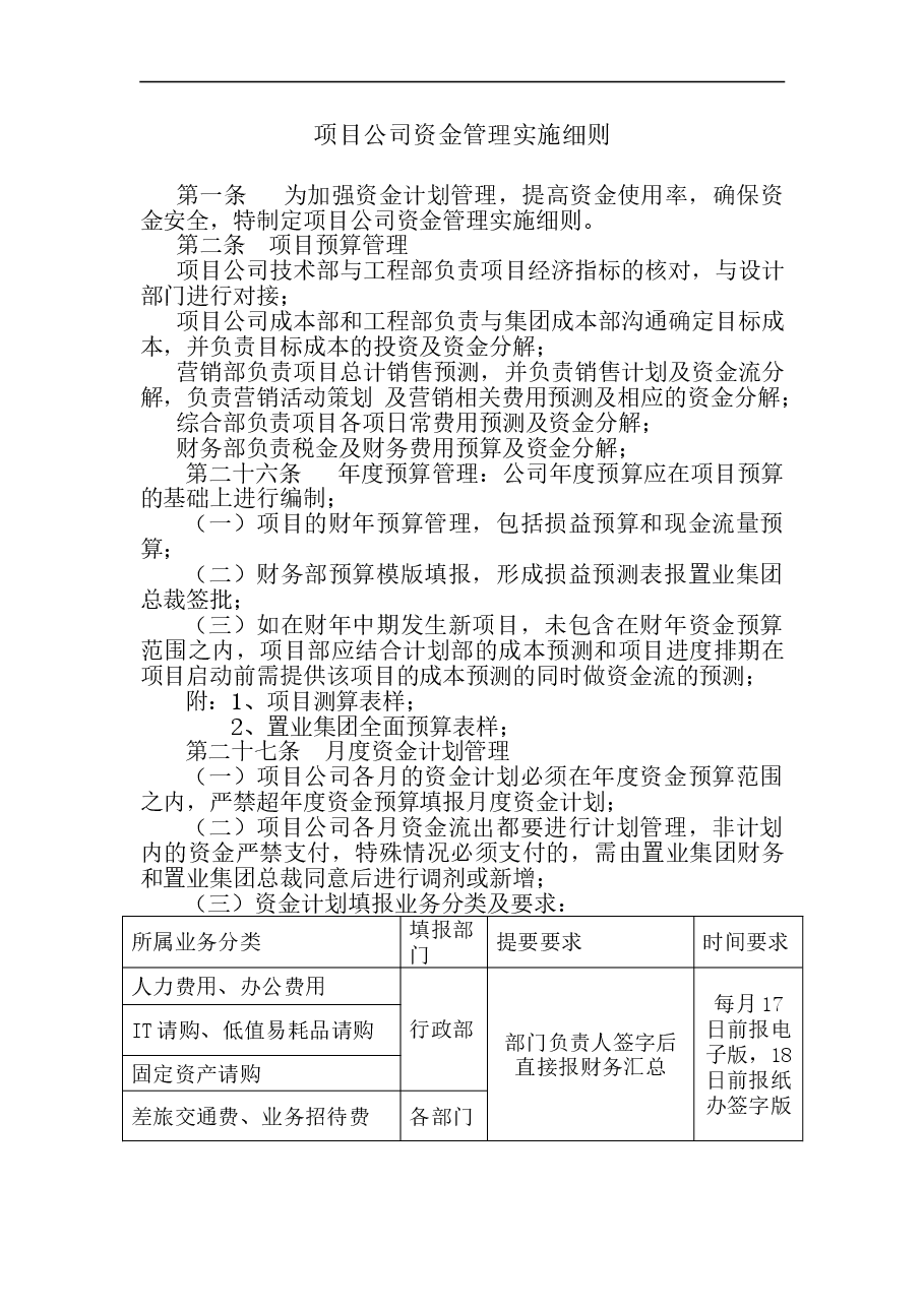 参考工具:项目公司资金管理实施细则.doc,第1页预览