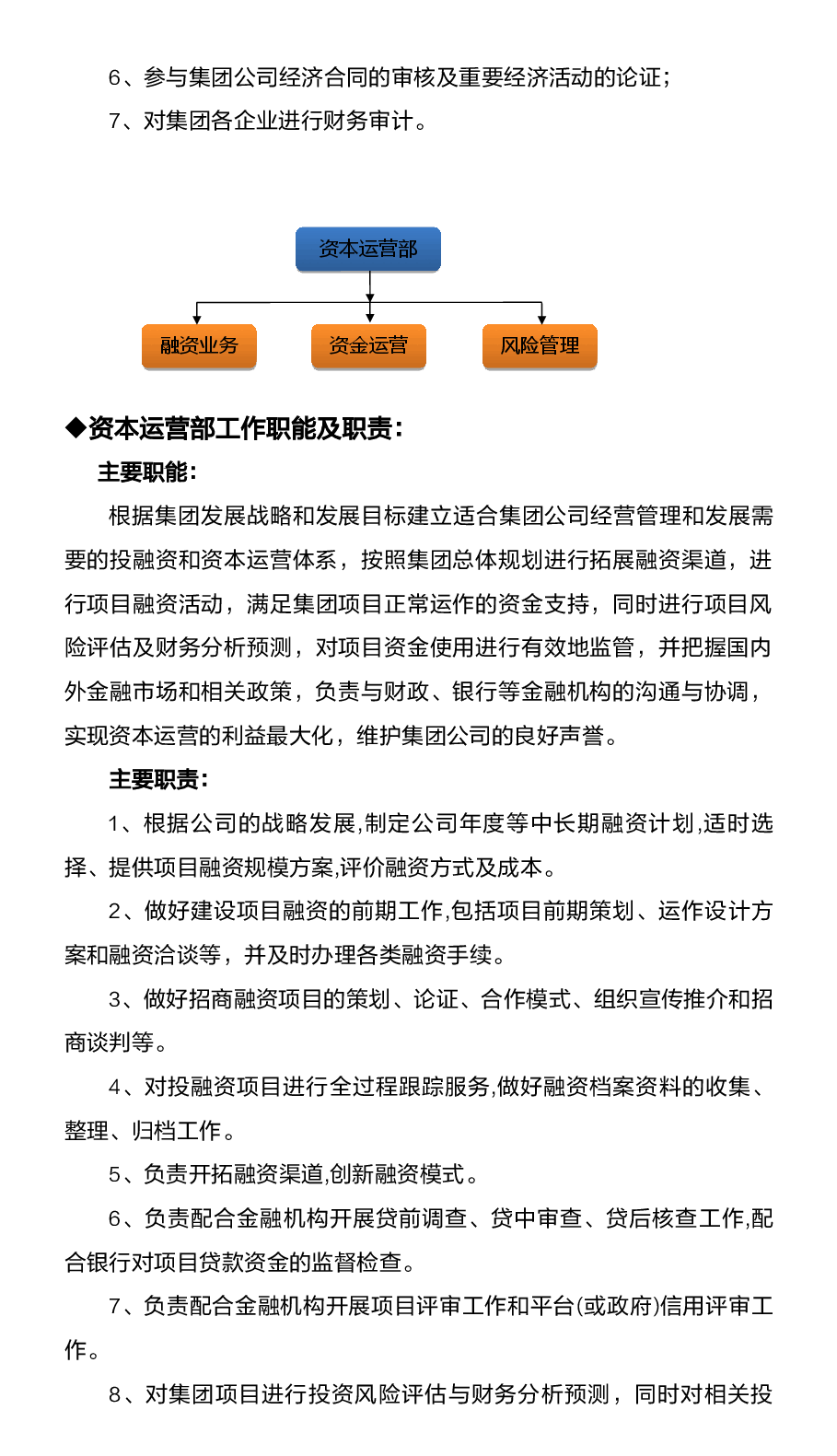 公司组织架构及各部门职责.docx,第4页预览