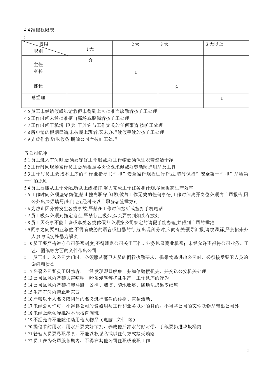 公司管理规章制度.doc,第2页预览