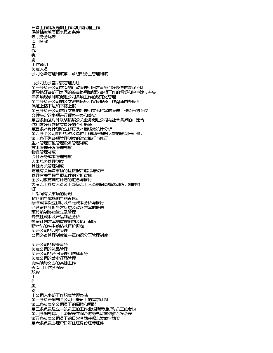 公司必备管理制度(综合通用版).doc,第4页预览
