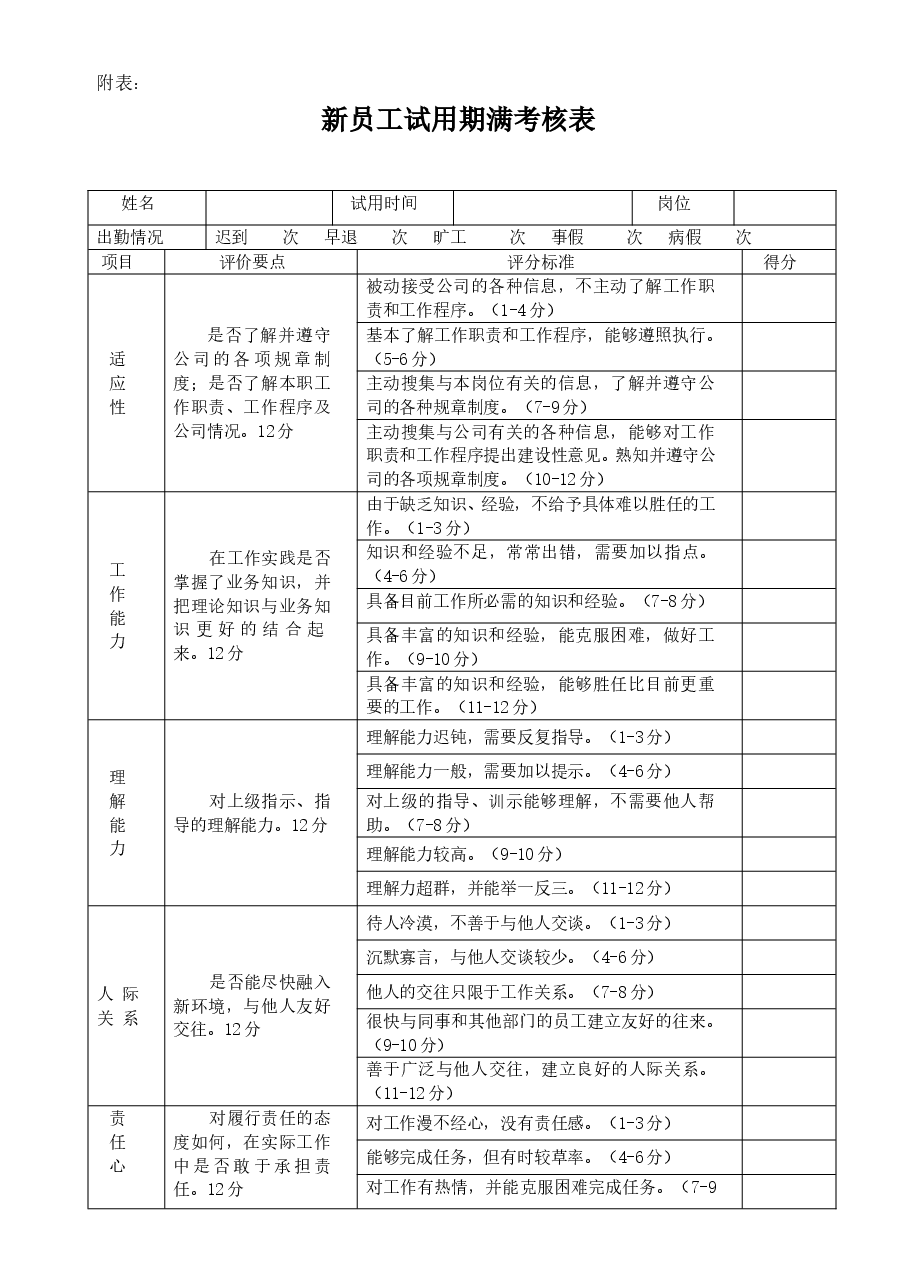 新员工试用期考核表.doc,第1页预览