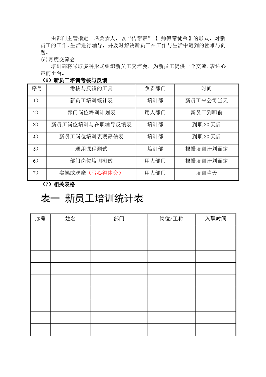 企业培训管理制度(全新版).doc,第3页预览