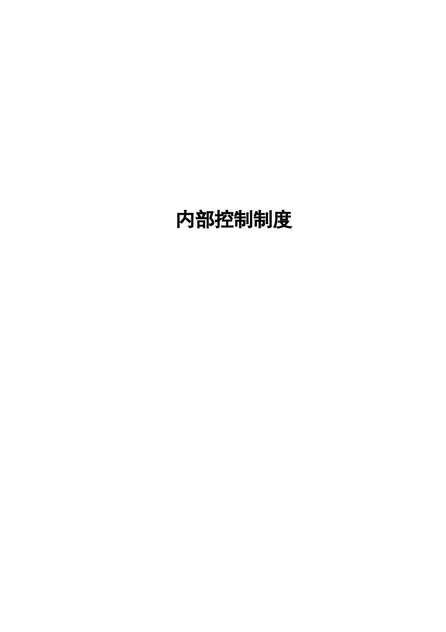 财税工具-集团内部控制制度全集.doc,第1页预览