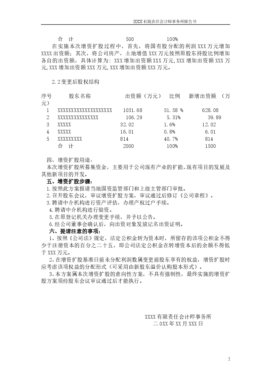 有限公司增资扩股方案计划.doc,第2页预览