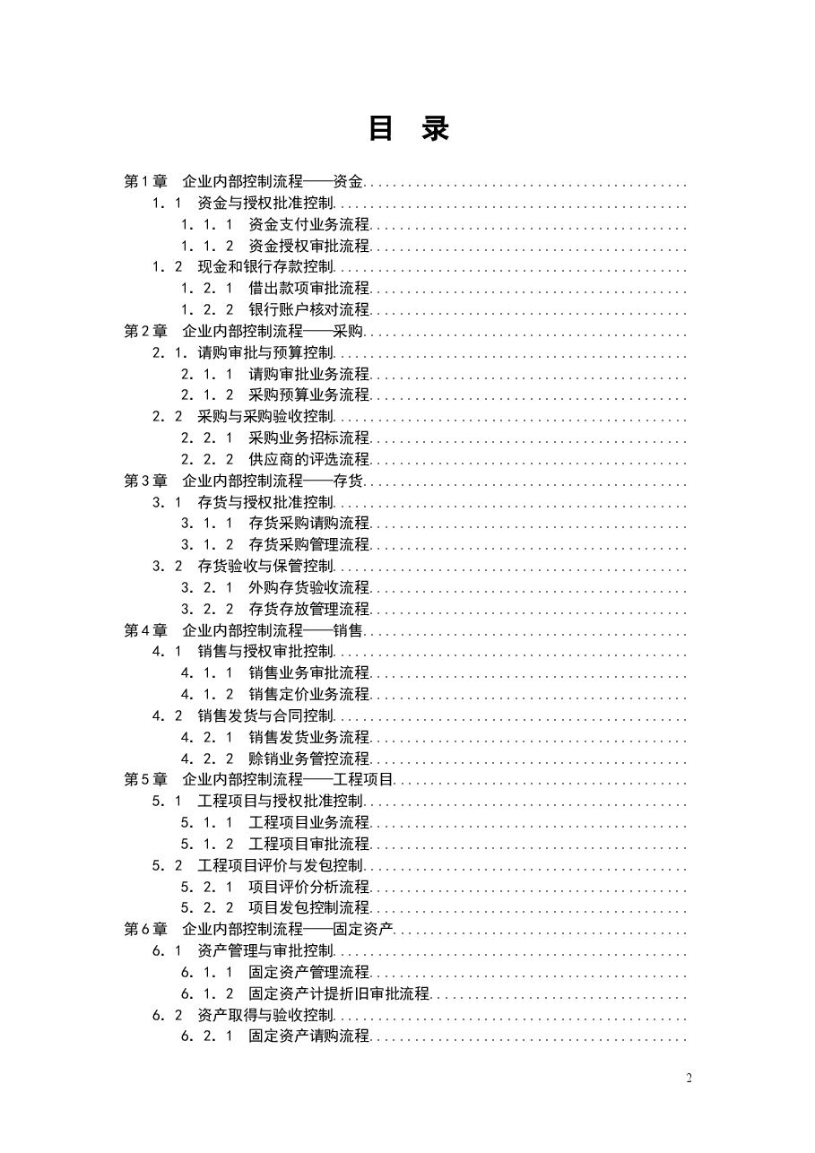 财税工具-企业内部控制流程手册.doc,第2页预览