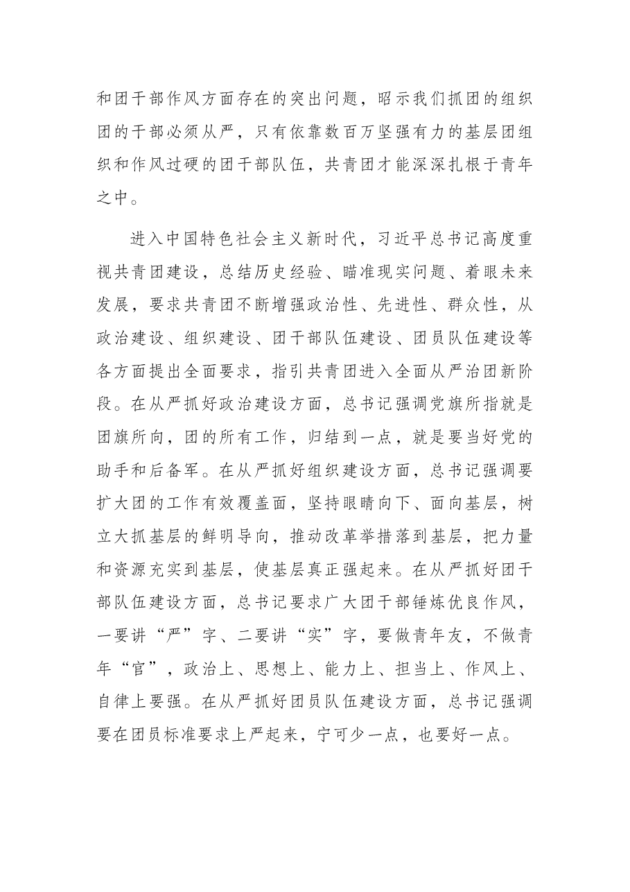 党课讲稿:以自我革命精神深入推进全面从严治团.docx,第3页预览