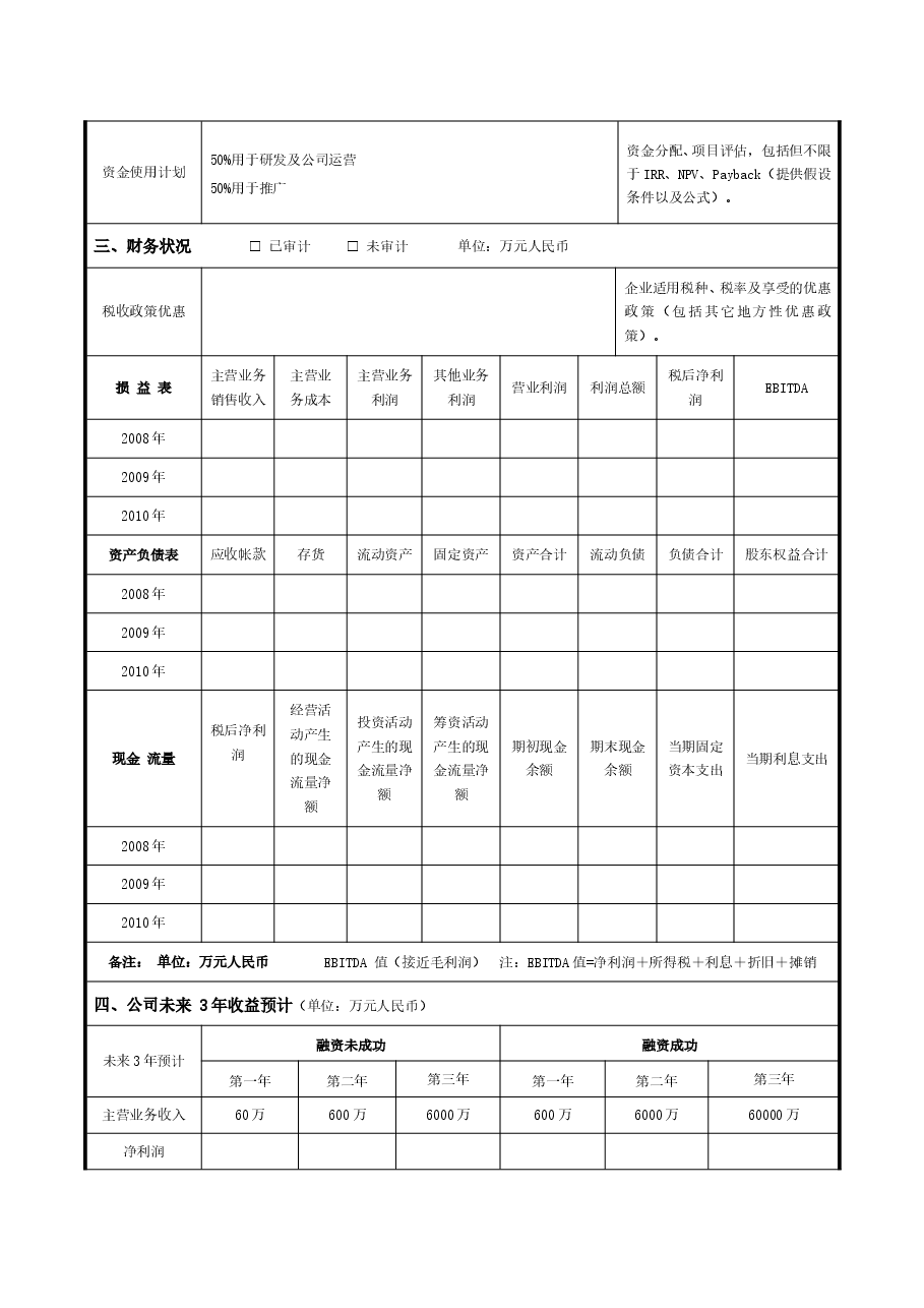 股权融资项目计划书.doc,第3页预览