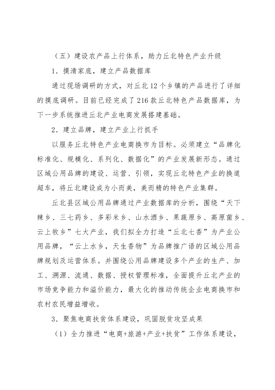丘北县国家电子商务进农村综合示范项目阶段性工作汇报.docx,第3页预览