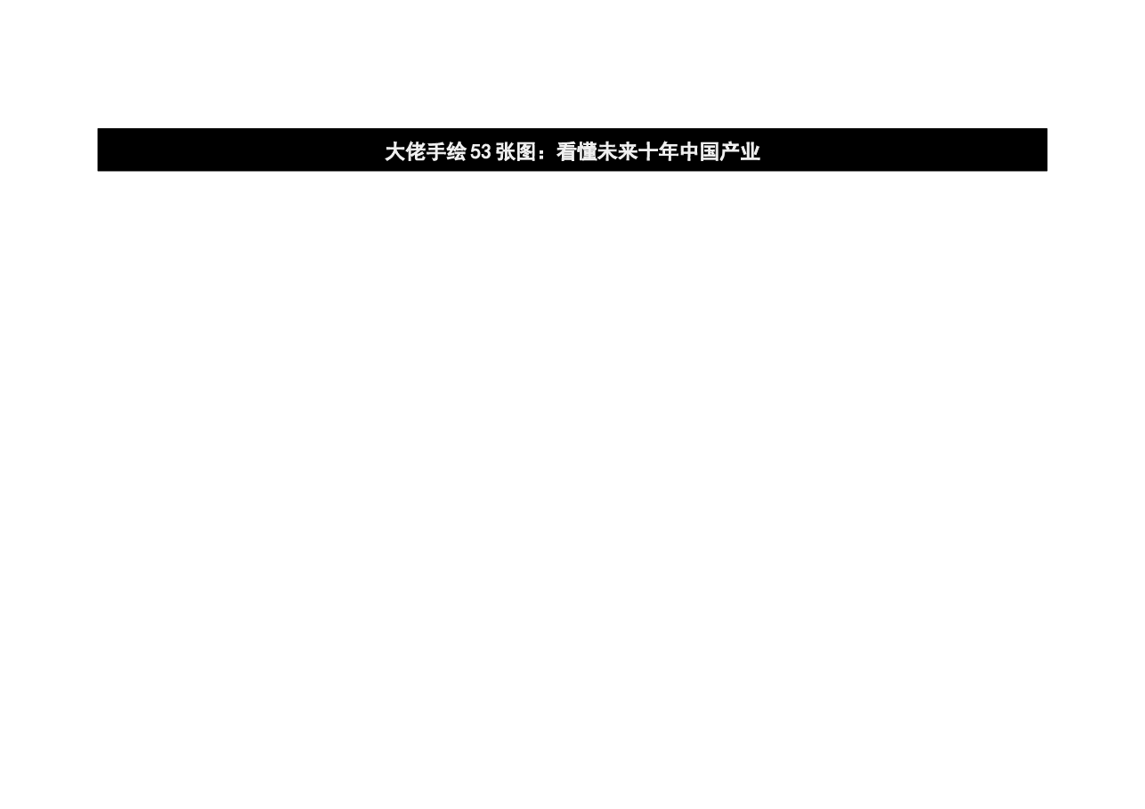 参考资料:大佬手绘53张图-看懂未来十年中国产业.docx,第1页预览
