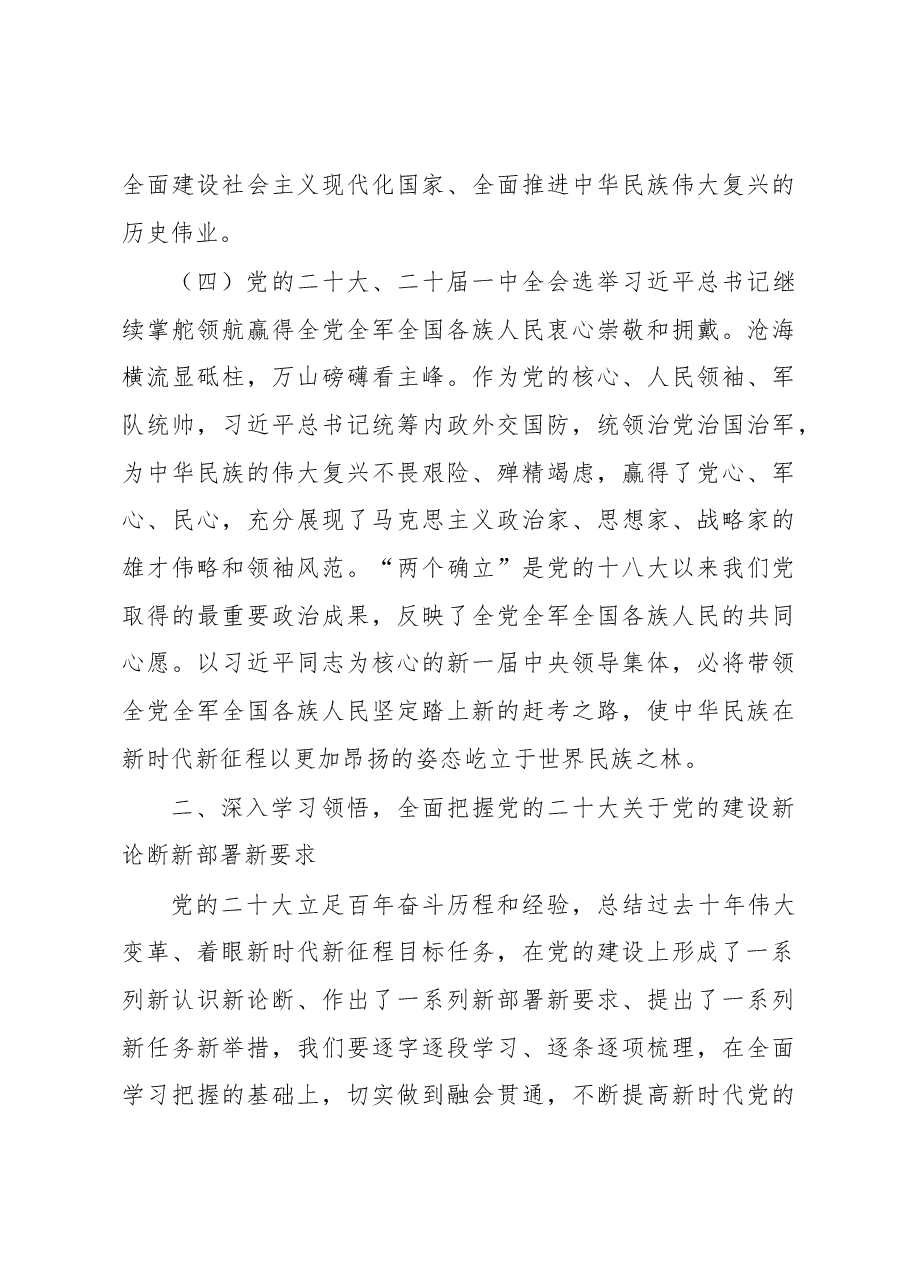 二十大报告主题党课讲稿.docx,第4页预览